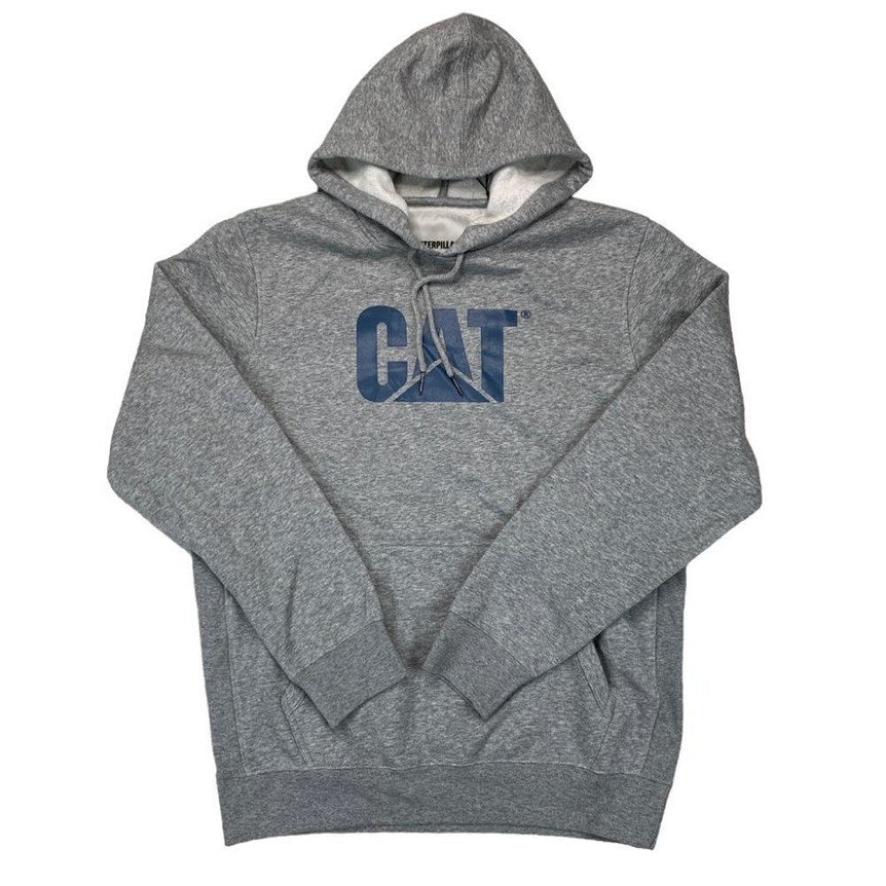 Caterpillar Mens Hoodie Foundation Logo-Print Hoodie Size M